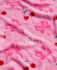 Juicy Couture Oversized Plush Throw, 60" x 70"