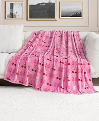 Juicy Couture Oversized Plush Throw, 60" x 70"