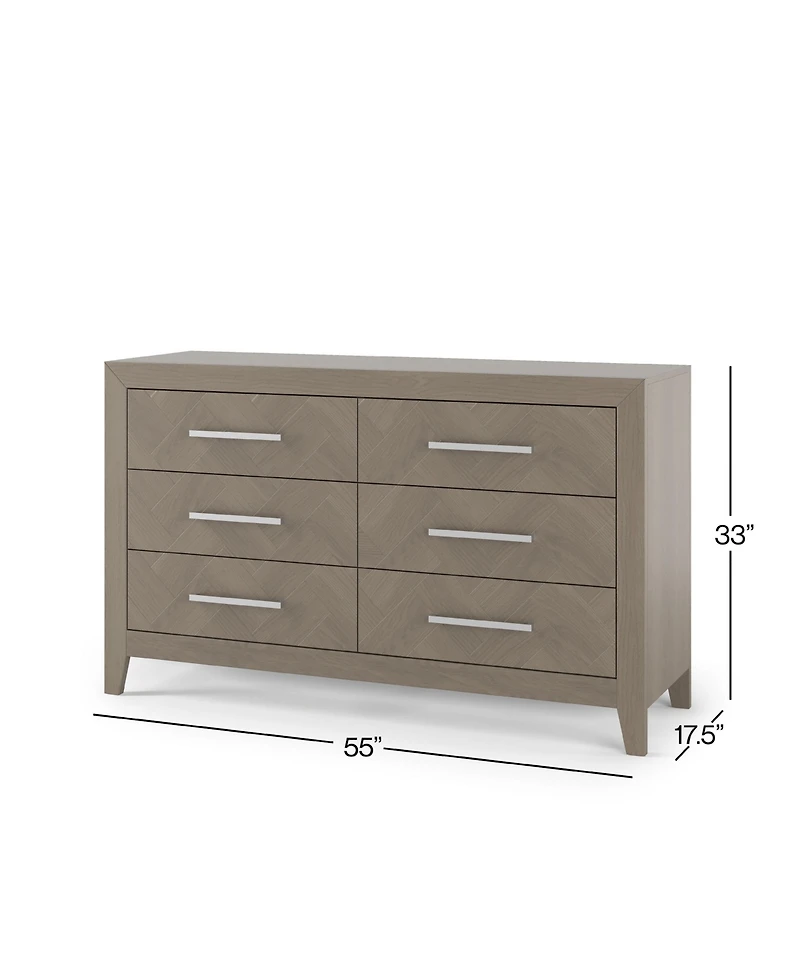 Child Craft Kieran Drawer Double Dresser, Crescent