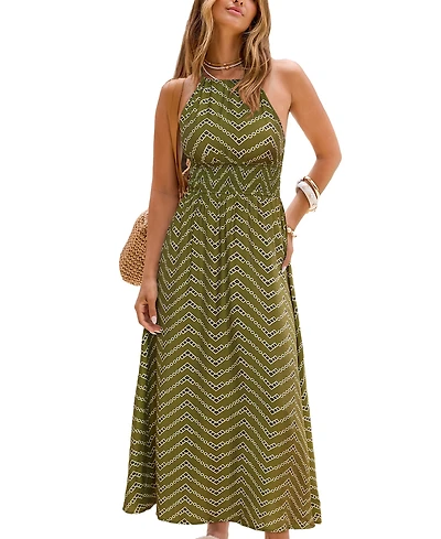 Cupshe Women's Celebrate Myself Geo Maxi Beach Dress