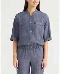 Ellen Tracy Women's Sleeve Bomber Jacket