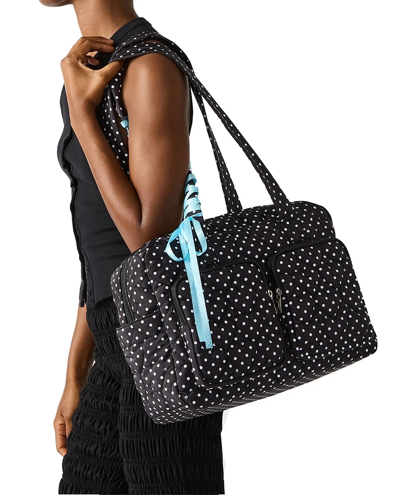 Madden Girl Addy Quilted Nylon Weekender