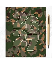 Tf Publishing Paper Goods July 2026 - June 2027 Camo Medium Monthly Planner