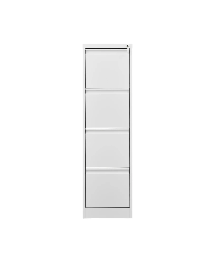 Rainsken 4 Drawer File Cabinet, Vertical Metal File Cabinet, Storage Organizer Cabinet with Lock for Letter Size/A4/Legal File