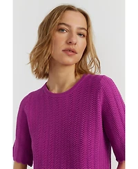 Chinti & Parker Women's Cotton Crochet Tee