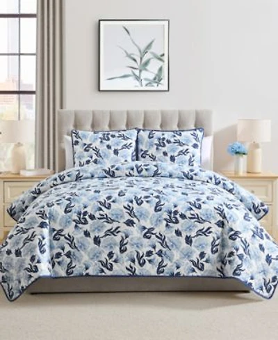 Vcny Home Whisper Floral 3 Pc. Quilt Sets