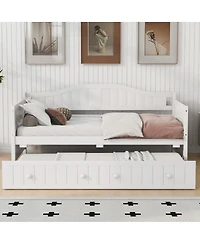 Streamdale Furniture Twin Wooden Daybed with Trundle