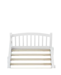 Streamdale Furniture Solid Wood Twin Montessori Floor Bed with Slats And Guardrails