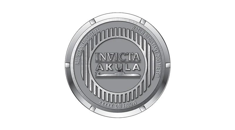 Invicta Men's 34730 Akula Quartz 3 Hand Gunmetal Dial Watch