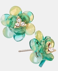 lonna & lilly Crystal Flower Stud Earrings