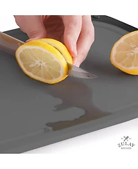 3 Piece Set Non Slip Kitchen Cutting Board With Juice Groove