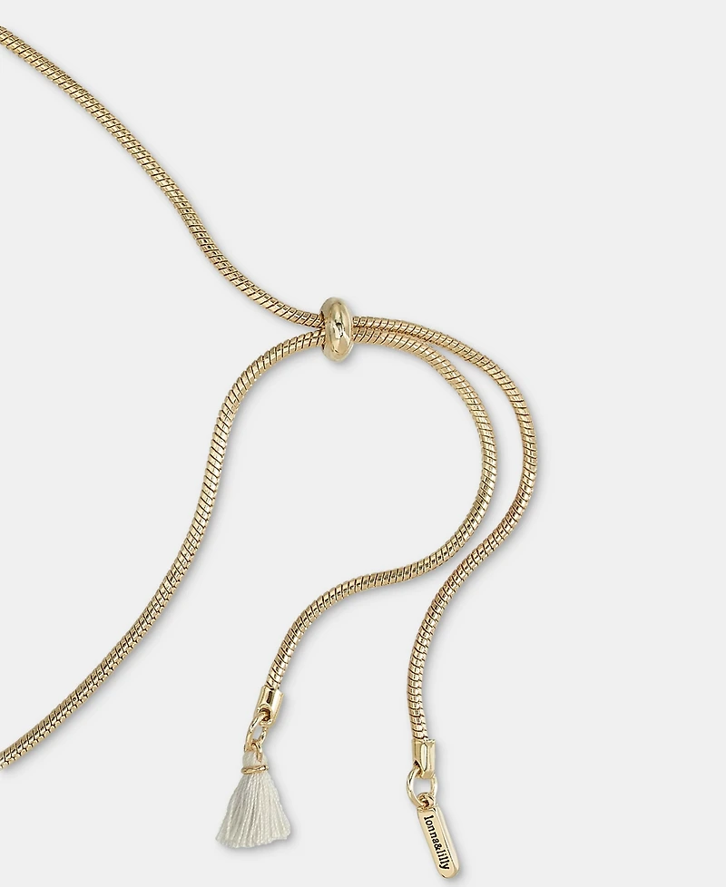 lonna & lilly Flower Statement Necklace, 28"