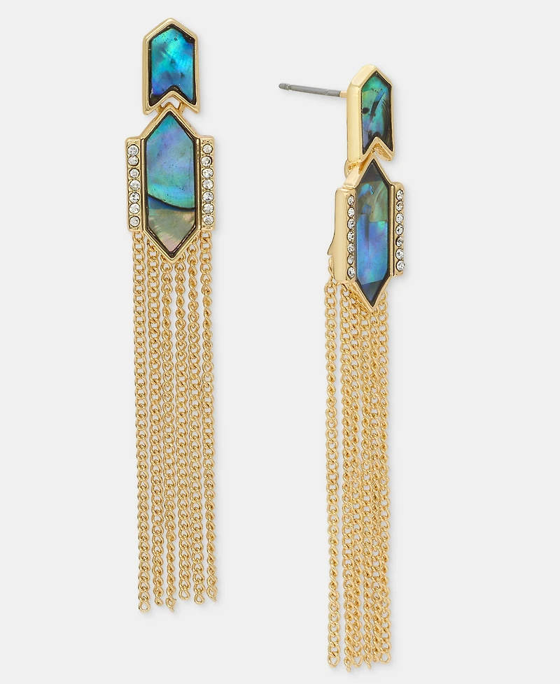 lonna & lilly Gold-Tone Post Chain Linear Earrings