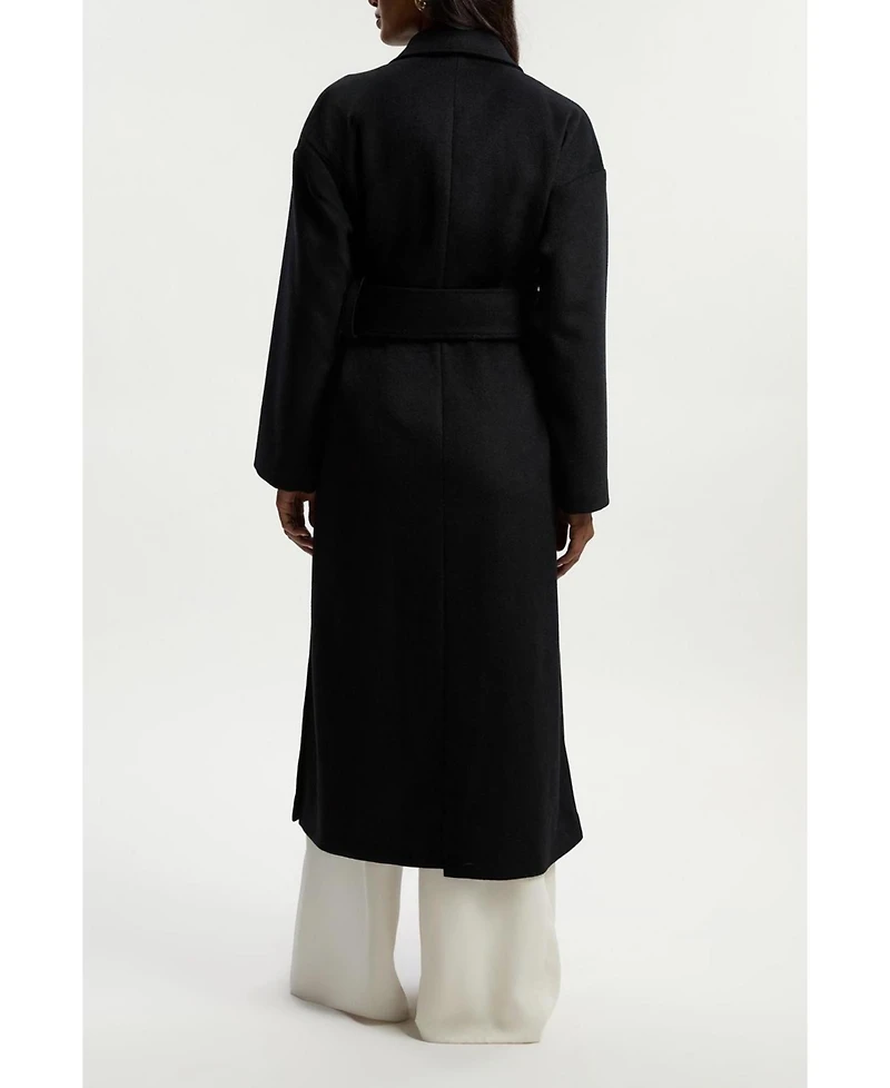 Karen Millen Women's Wrap Tailored Maxi Coat