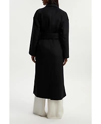 Karen Millen Women's Wrap Tailored Maxi Coat