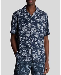 Lyle & Scott Men's Botanical Garden Print Resort Shirt