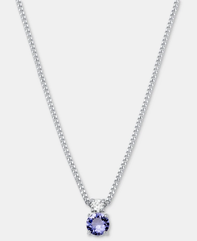 Givenchy Cubic Zirconia Pendant Necklace, 16" + 3" extender