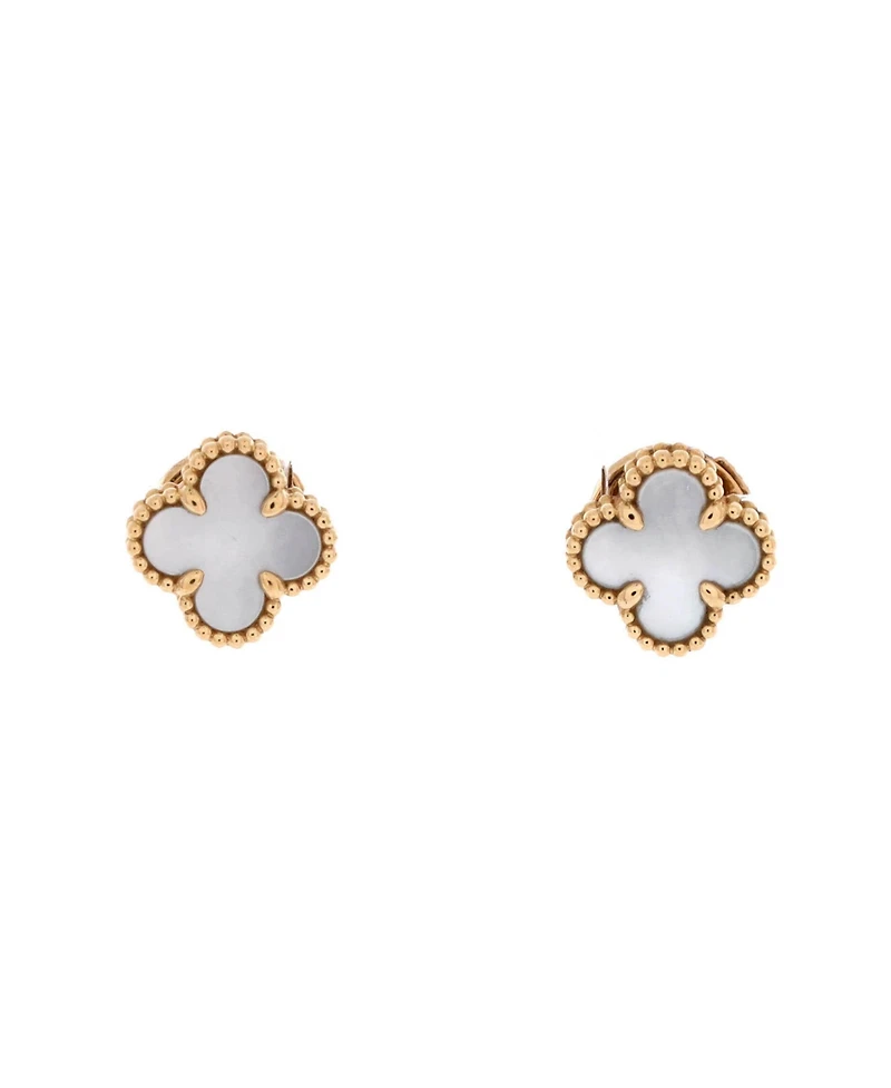 Pre-Owned Van Cleef & Arpels Sweet Alhambra Stud Earrings