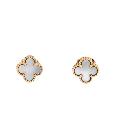 Pre-Owned Van Cleef & Arpels Sweet Alhambra Stud Earrings
