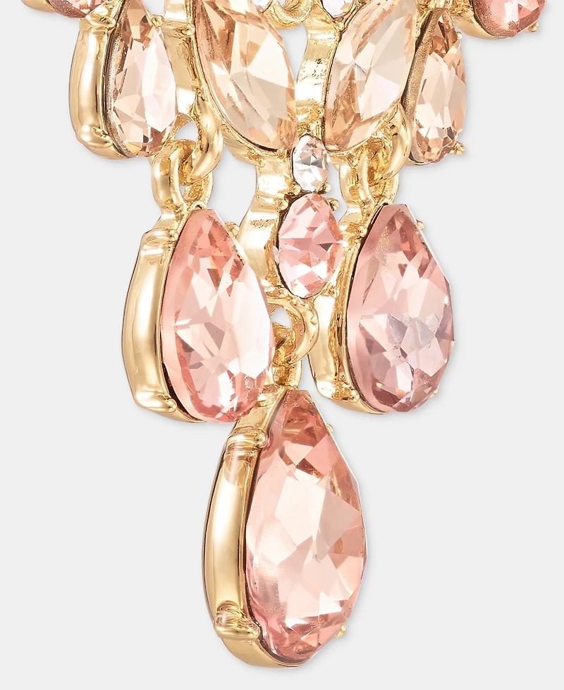 Givenchy Crystal Cluster Chandelier Earrings