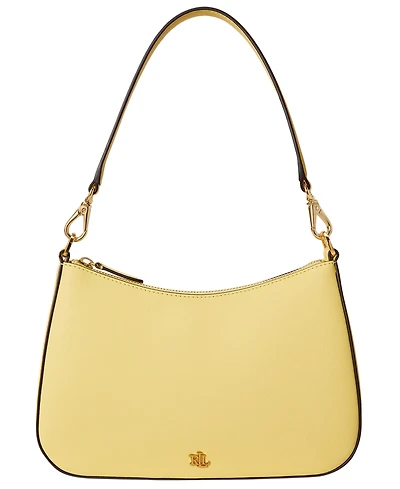 Lauren Ralph Lauren Danni Small Crosshatch Leather Slim Shoulder Bag