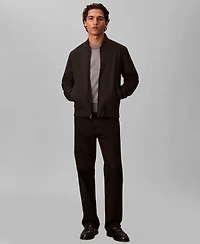 Calvin Klein Men's Birdseye Round Collar Bomber Jacket