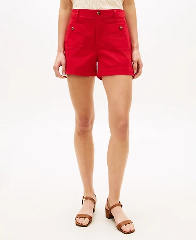 Tommy Hilfiger Women's Twill Patch Pocket Shorts