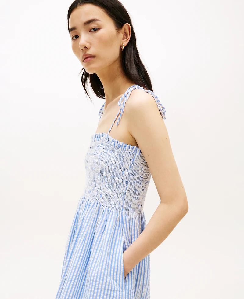 Tommy Hilfiger Women's Sleeveless Smocked Dress