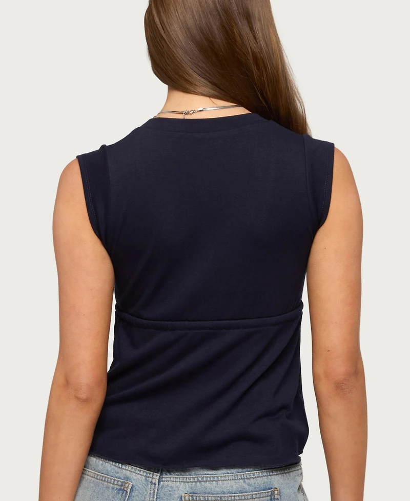 Edikted Women's Rusanna V Neck Babydoll Top