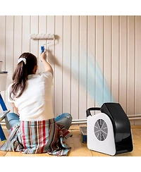 Utility Air Mover Blower Fan, 3 Speeds, 185° Pivoting Head, High-Velocity Drying