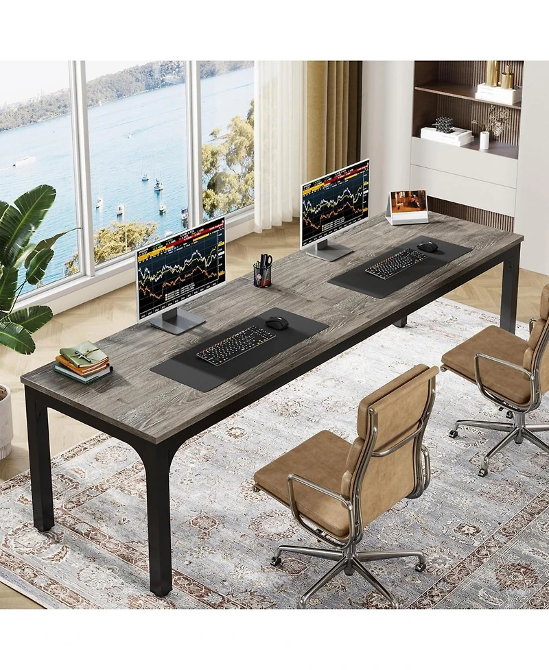 Tribesigns 78.7 Inches Computer Desk, Extra Long for 2 People