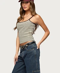 Women's Gretta Striped Ribbed Tank Top