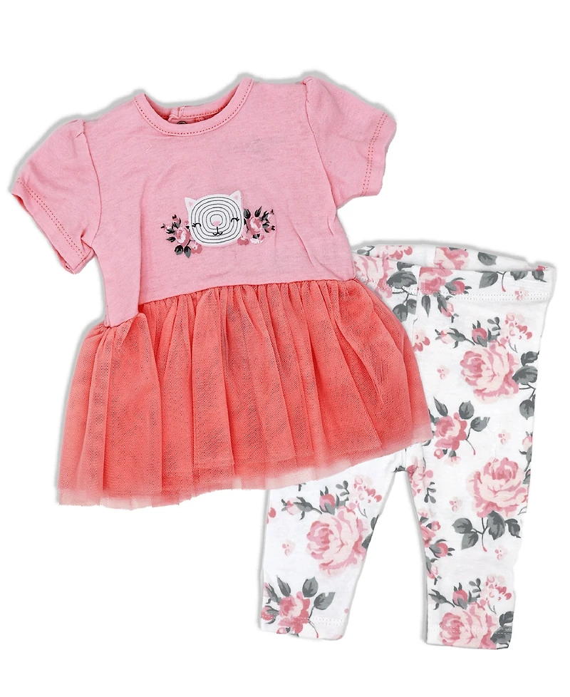 3 Stories Trading Baby Girls' First Year Baby Shower Gift Crate, 36-Piece Set