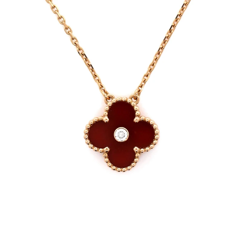 Pre-Owned Van Cleef & Arpels Vintage Alhambra Pendant Necklace
