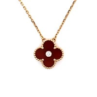 Pre-Owned Van Cleef & Arpels Vintage Alhambra Pendant Necklace