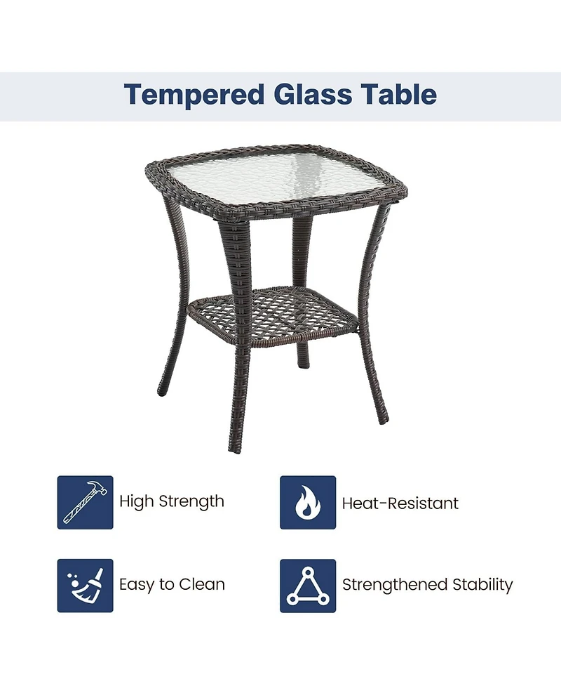 gaomon 3-Piece Outdoor Patio Bistro Set