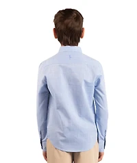 TailorByrd Big Boys Men's Signature Chambray Long Sleeve Shirt
