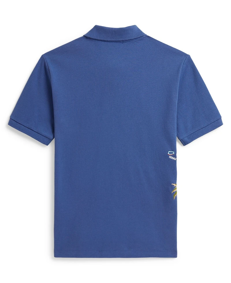 Polo Ralph Lauren Boys 8-20 Embroidered Cotton Mesh Shirt