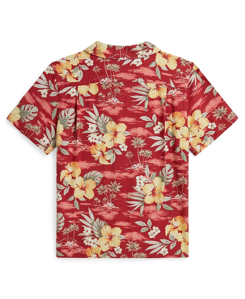 Polo Ralph Lauren Boys 8-20 Tropical Floral-Print Camp Shirt