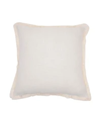 C&F Home Scallop Shells Graphic Print Fringed Throw Pillow, 18" x 18