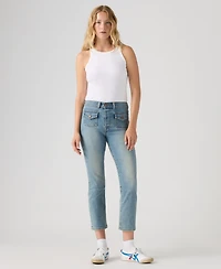 Levi's Women's Wedgie Flap Pocket High Rise Cropped Jeans