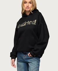 Edikted Women's Camo Cutie Oversized Hoodie