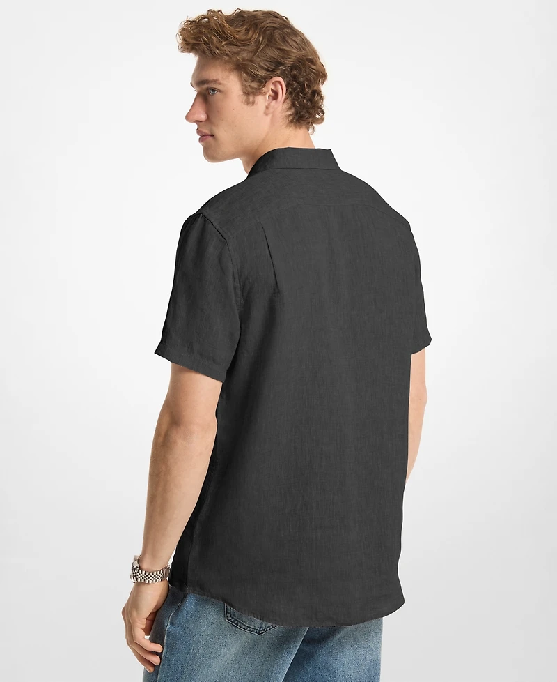 Michael Kors Men's Point Collar Linen Shirt