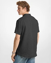 Michael Kors Men's Point Collar Linen Shirt