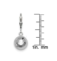 Curata Jewelry Silver Ball Drop Earrings 925 Sterling Silver