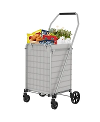 Rainsken Foldable Heavy Duty Shopping Cart