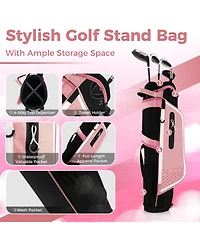 Mecale Junior Complete Golf Club Set with Rain Hood, Right Hand, Ages 8-10