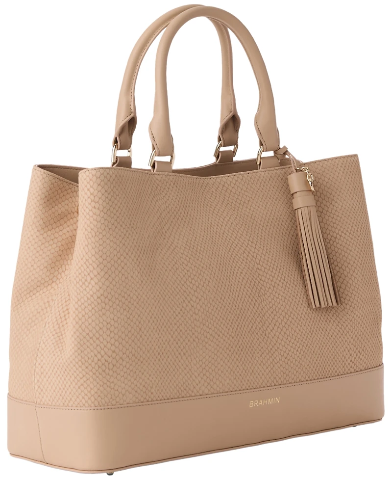 Brahmin Denise Dawnlight Carryall Extra-Large Leather Tote Bag