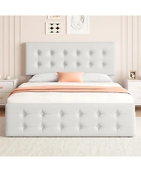 gaomon Bed Frame with 4 Storage Drawers and Headboard