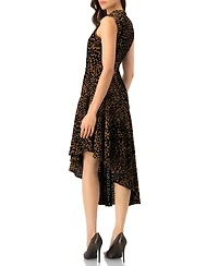 Ivonne Women's Asymmetric Animal Print Dress